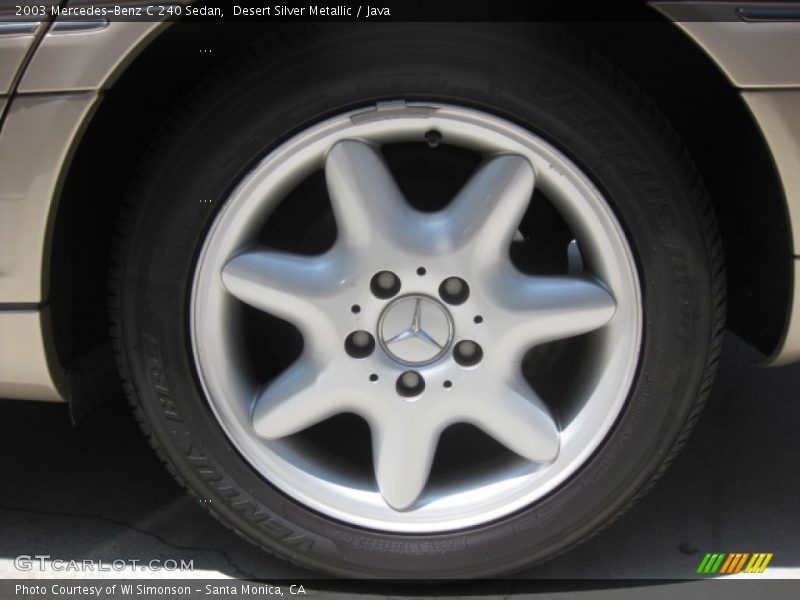 Desert Silver Metallic / Java 2003 Mercedes-Benz C 240 Sedan