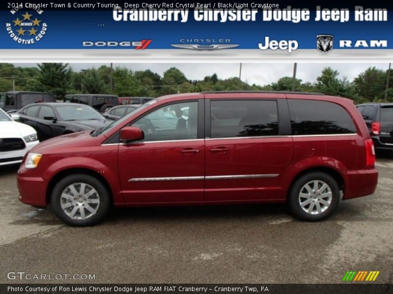 Deep Cherry Red Crystal Pearl / Black/Light Graystone 2014 Chrysler Town & Country Touring