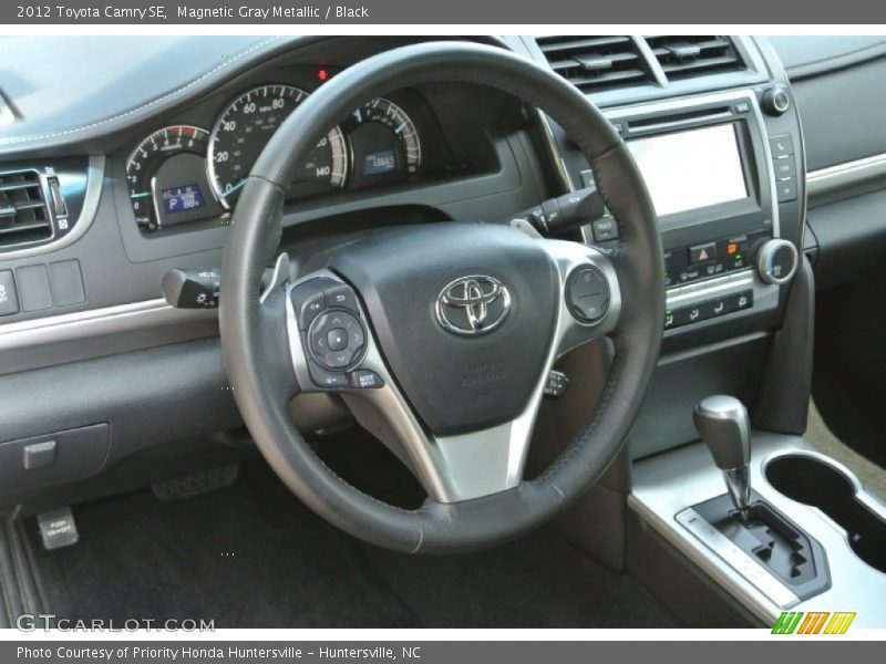 Magnetic Gray Metallic / Black 2012 Toyota Camry SE