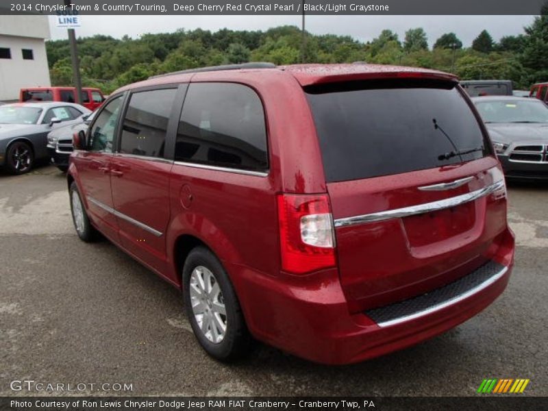 Deep Cherry Red Crystal Pearl / Black/Light Graystone 2014 Chrysler Town & Country Touring