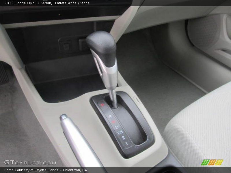 Taffeta White / Stone 2012 Honda Civic EX Sedan