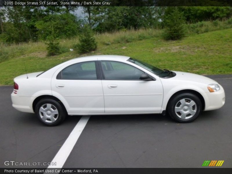 Stone White / Dark Slate Gray 2005 Dodge Stratus SXT Sedan