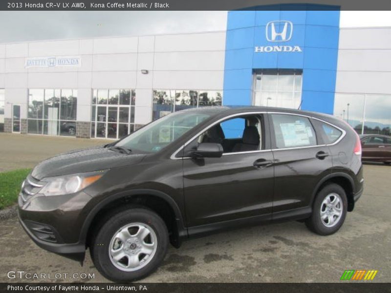 Kona Coffee Metallic / Black 2013 Honda CR-V LX AWD