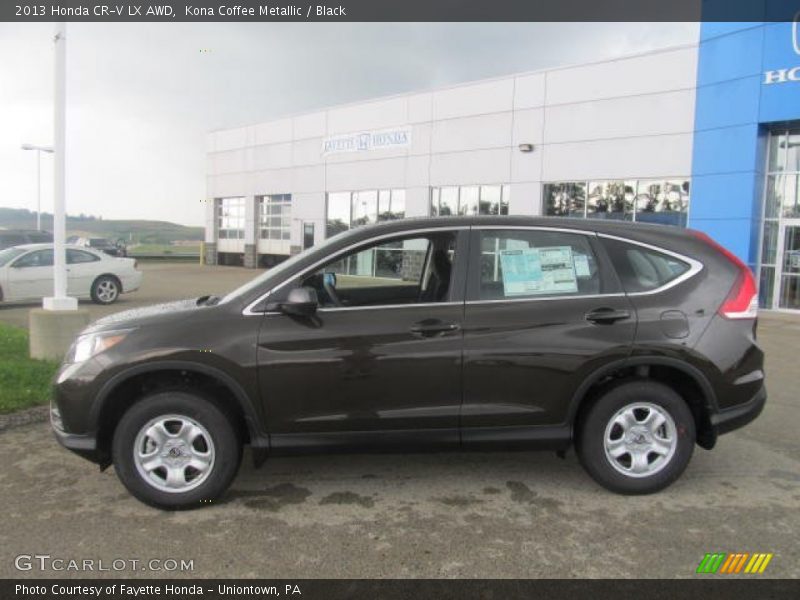 Kona Coffee Metallic / Black 2013 Honda CR-V LX AWD