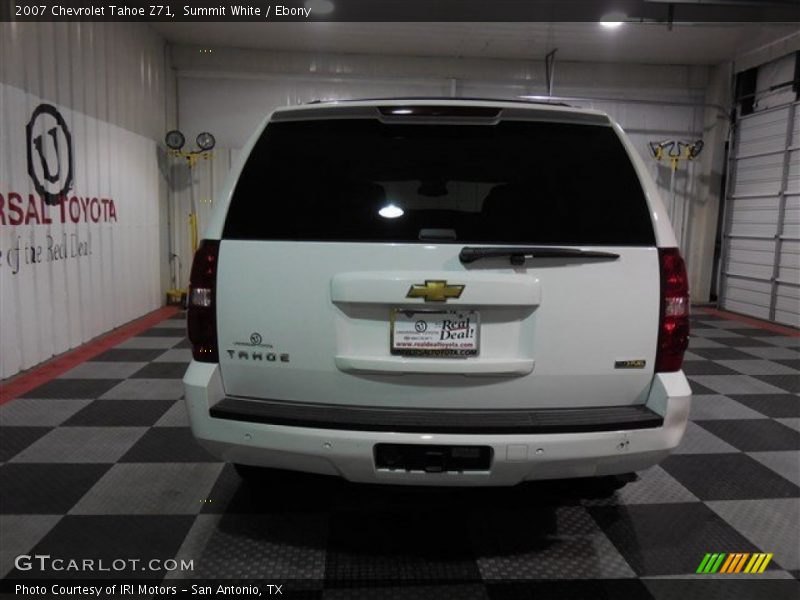 Summit White / Ebony 2007 Chevrolet Tahoe Z71