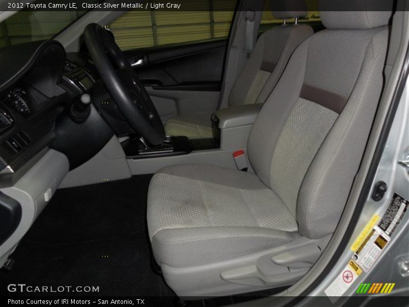 Classic Silver Metallic / Light Gray 2012 Toyota Camry LE