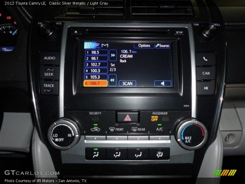 Classic Silver Metallic / Light Gray 2012 Toyota Camry LE