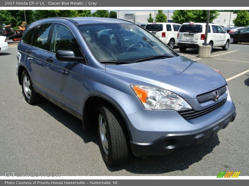 Glacier Blue Metallic / Gray 2007 Honda CR-V LX