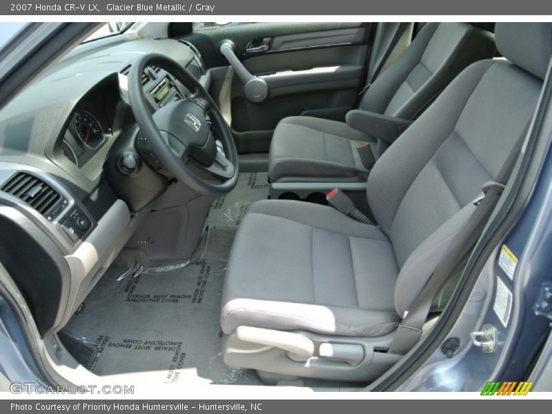Glacier Blue Metallic / Gray 2007 Honda CR-V LX