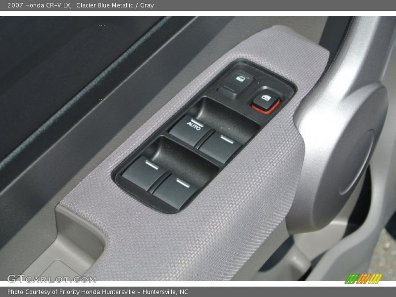 Glacier Blue Metallic / Gray 2007 Honda CR-V LX