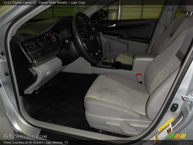 Classic Silver Metallic / Light Gray 2012 Toyota Camry LE