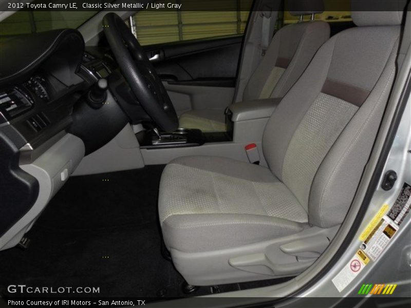 Classic Silver Metallic / Light Gray 2012 Toyota Camry LE