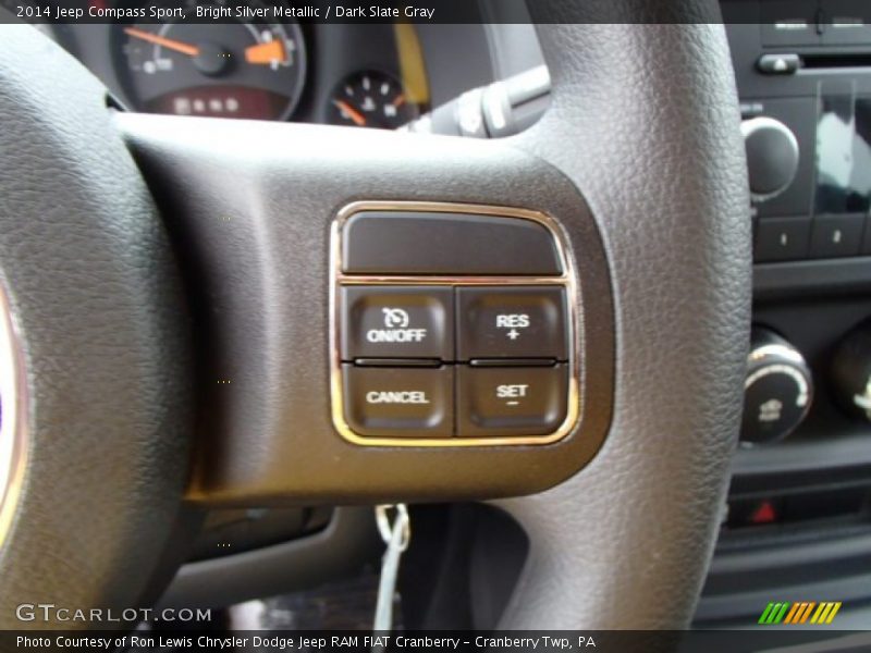 Bright Silver Metallic / Dark Slate Gray 2014 Jeep Compass Sport