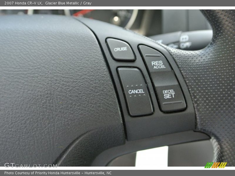 Glacier Blue Metallic / Gray 2007 Honda CR-V LX