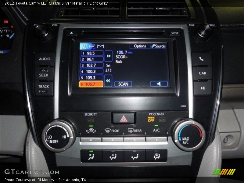 Classic Silver Metallic / Light Gray 2012 Toyota Camry LE