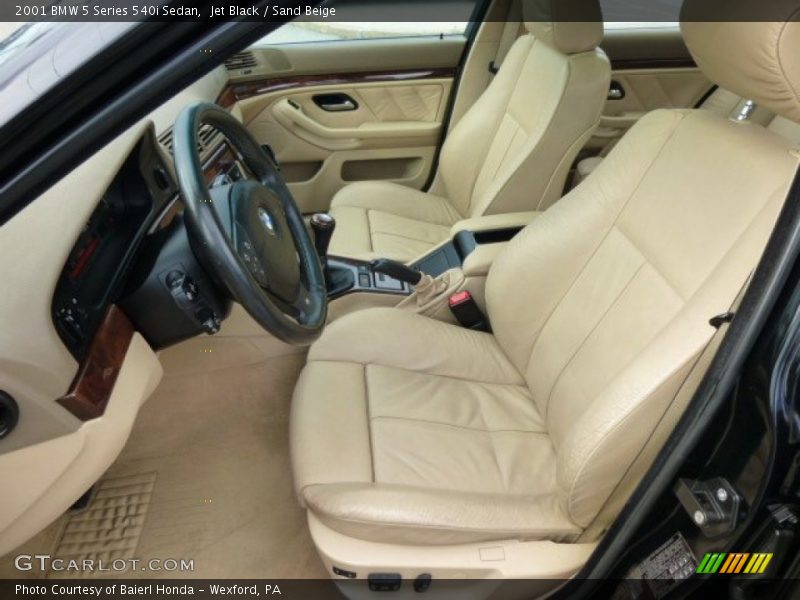  2001 5 Series 540i Sedan Sand Beige Interior