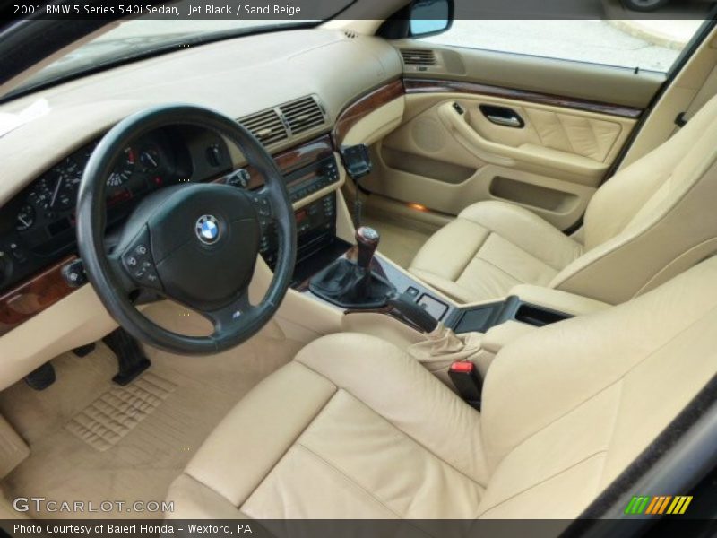 Jet Black / Sand Beige 2001 BMW 5 Series 540i Sedan