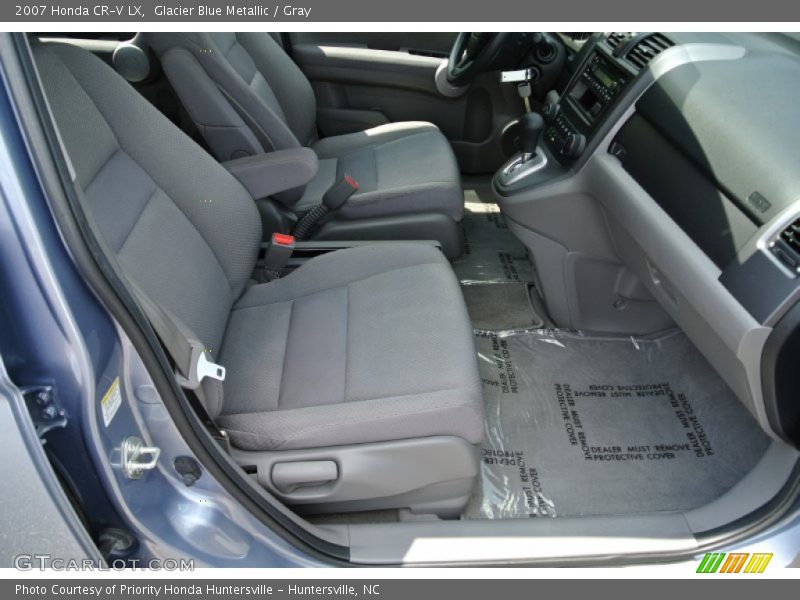 Glacier Blue Metallic / Gray 2007 Honda CR-V LX