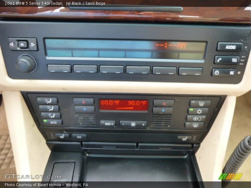 Jet Black / Sand Beige 2001 BMW 5 Series 540i Sedan