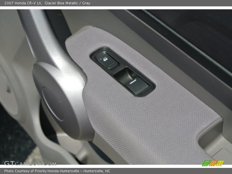 Glacier Blue Metallic / Gray 2007 Honda CR-V LX