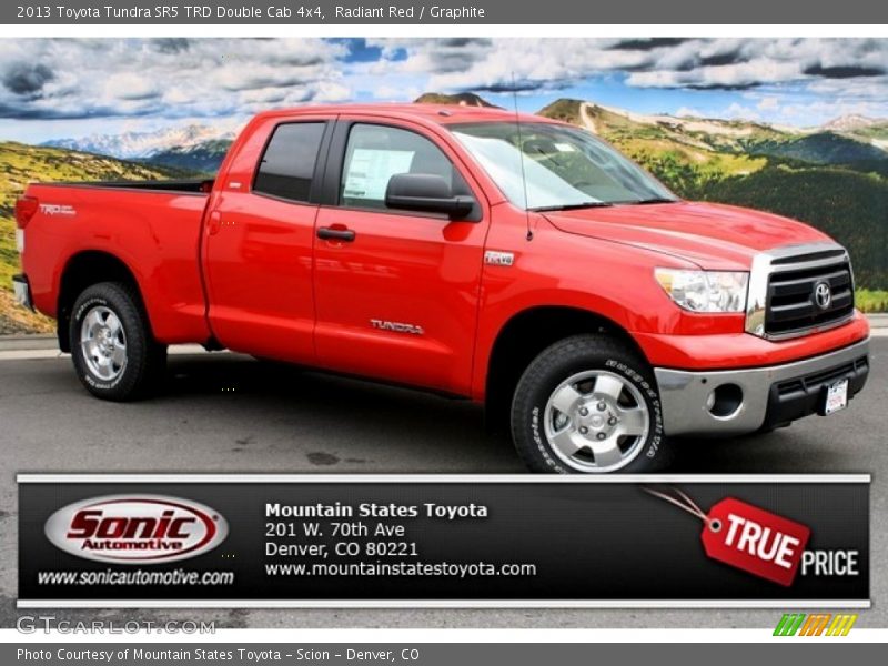 Radiant Red / Graphite 2013 Toyota Tundra SR5 TRD Double Cab 4x4