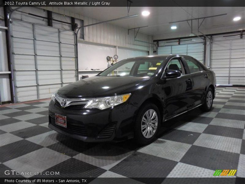 Attitude Black Metallic / Light Gray 2012 Toyota Camry LE