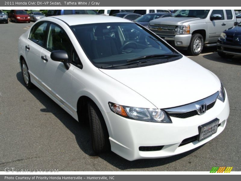 Taffeta White / Gray 2011 Honda Civic DX-VP Sedan