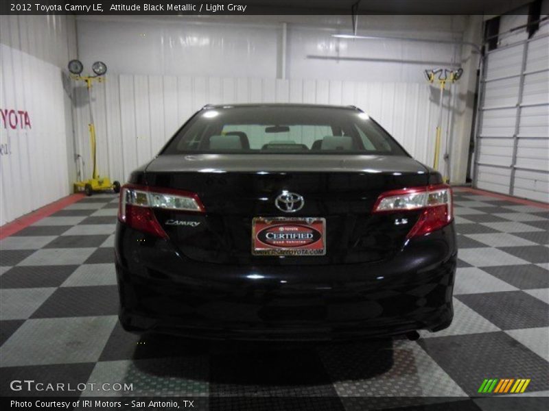 Attitude Black Metallic / Light Gray 2012 Toyota Camry LE