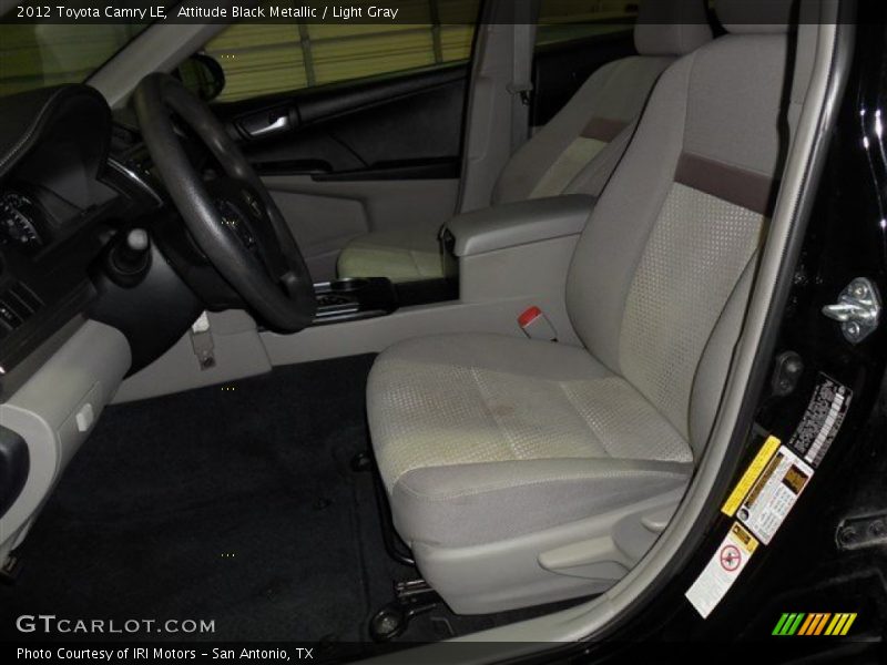 Attitude Black Metallic / Light Gray 2012 Toyota Camry LE