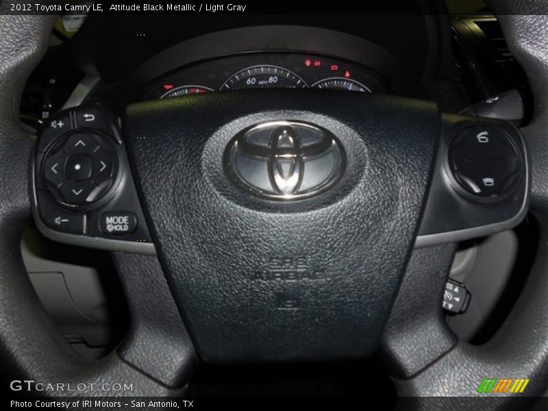 Attitude Black Metallic / Light Gray 2012 Toyota Camry LE
