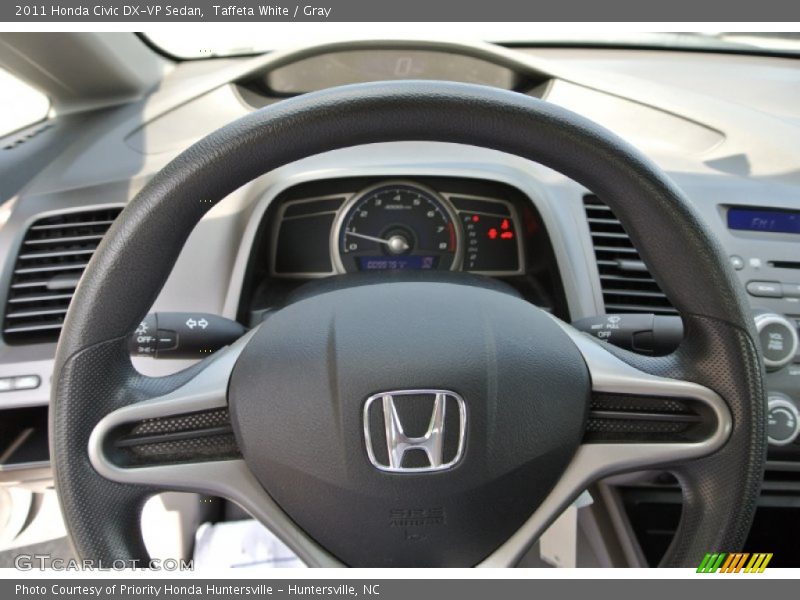 Taffeta White / Gray 2011 Honda Civic DX-VP Sedan