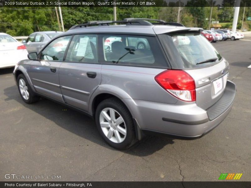 Quartz Silver Metallic / Off Black 2009 Subaru Outback 2.5i Special Edition Wagon