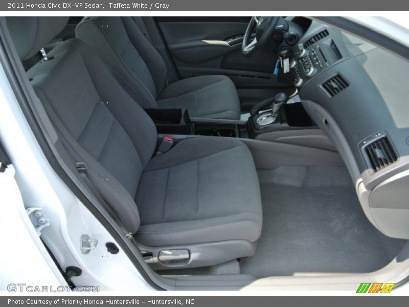 Taffeta White / Gray 2011 Honda Civic DX-VP Sedan