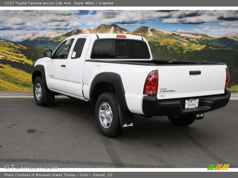 Super White / Graphite 2013 Toyota Tacoma Access Cab 4x4