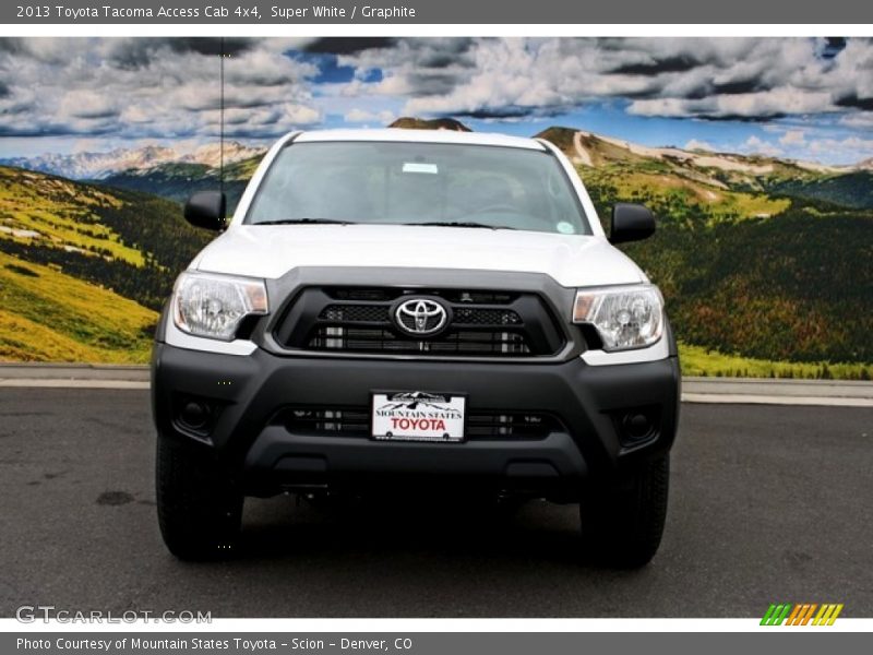 Super White / Graphite 2013 Toyota Tacoma Access Cab 4x4