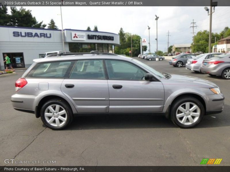 Quartz Silver Metallic / Off Black 2009 Subaru Outback 2.5i Special Edition Wagon