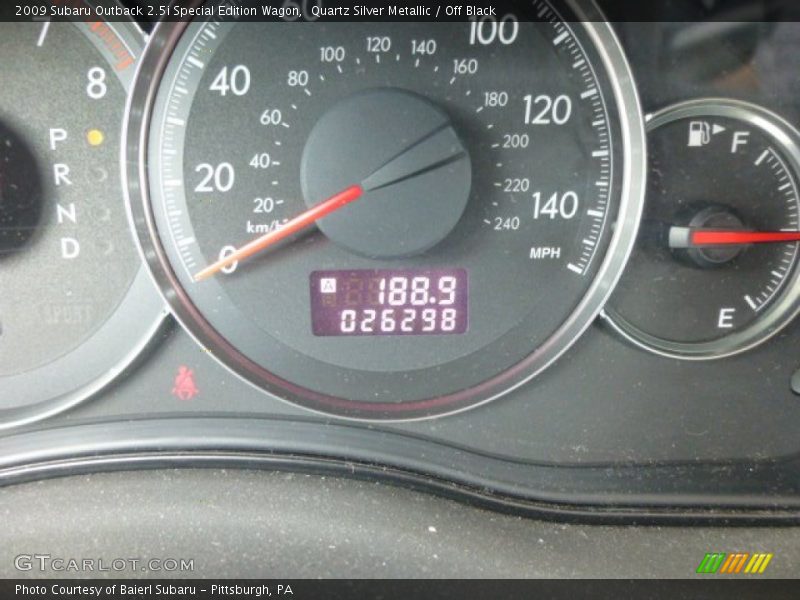 Quartz Silver Metallic / Off Black 2009 Subaru Outback 2.5i Special Edition Wagon