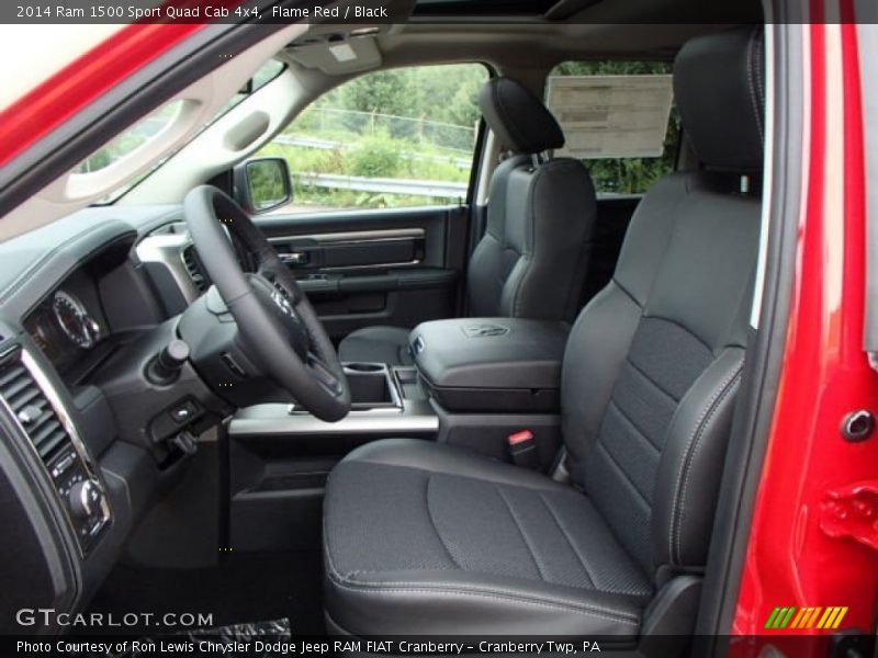 Front Seat of 2014 1500 Sport Quad Cab 4x4