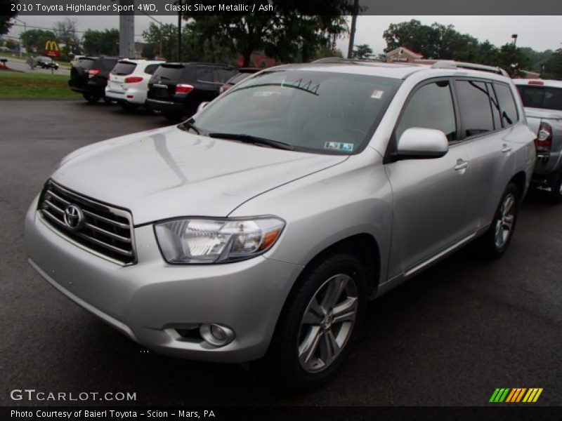 Classic Silver Metallic / Ash 2010 Toyota Highlander Sport 4WD
