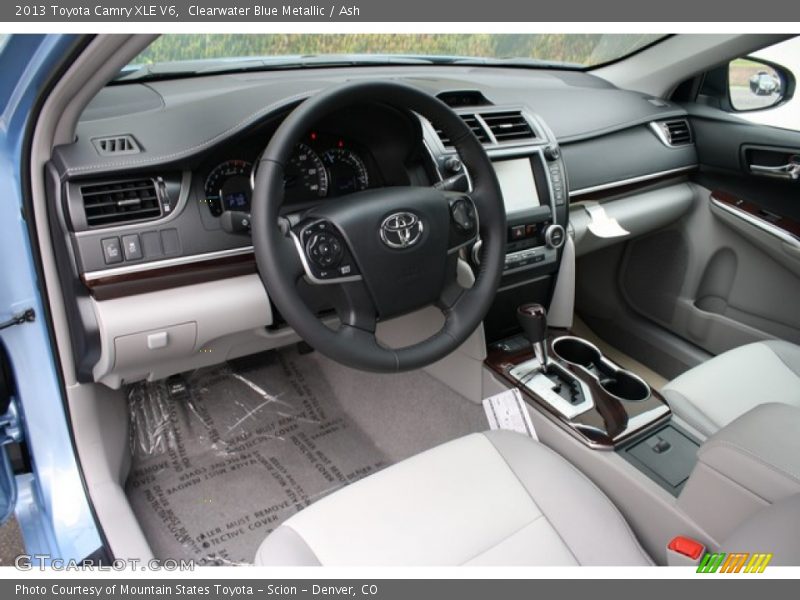 Clearwater Blue Metallic / Ash 2013 Toyota Camry XLE V6
