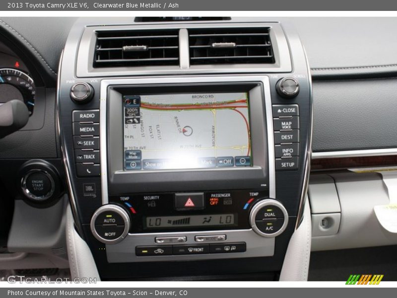 Clearwater Blue Metallic / Ash 2013 Toyota Camry XLE V6