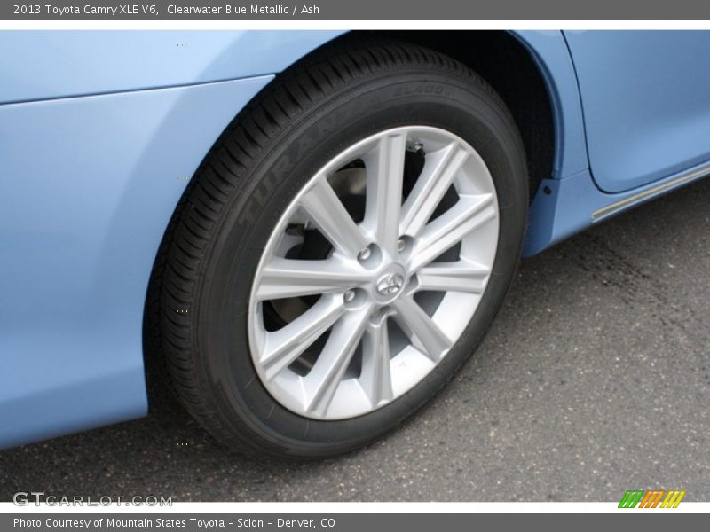 Clearwater Blue Metallic / Ash 2013 Toyota Camry XLE V6