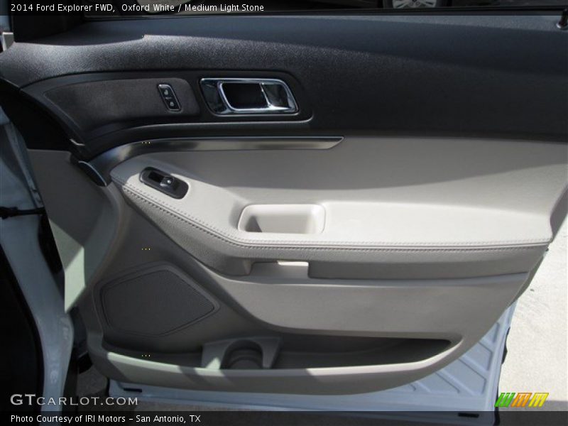 Oxford White / Medium Light Stone 2014 Ford Explorer FWD