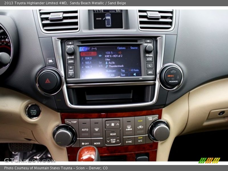 Sandy Beach Metallic / Sand Beige 2013 Toyota Highlander Limited 4WD