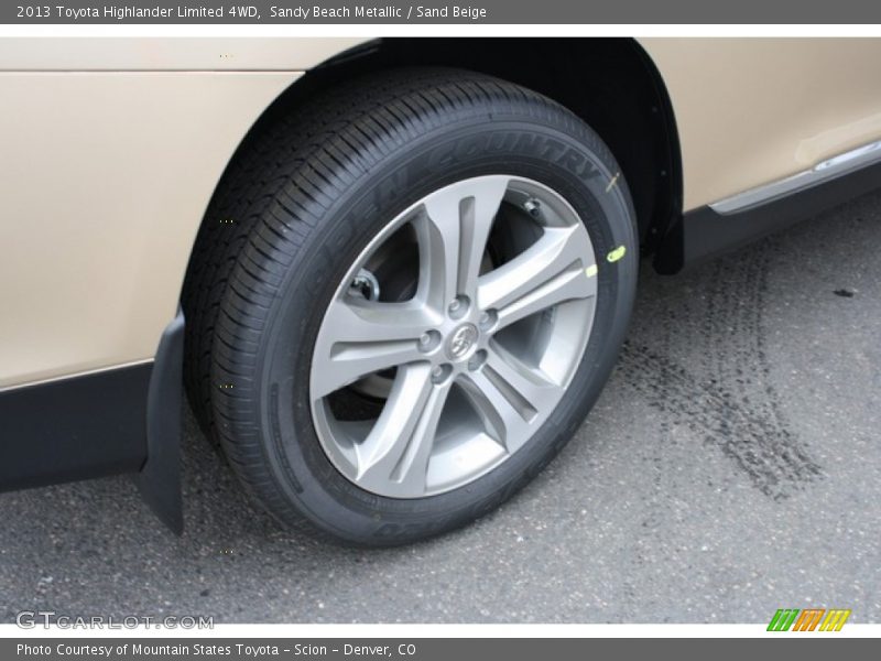 Sandy Beach Metallic / Sand Beige 2013 Toyota Highlander Limited 4WD