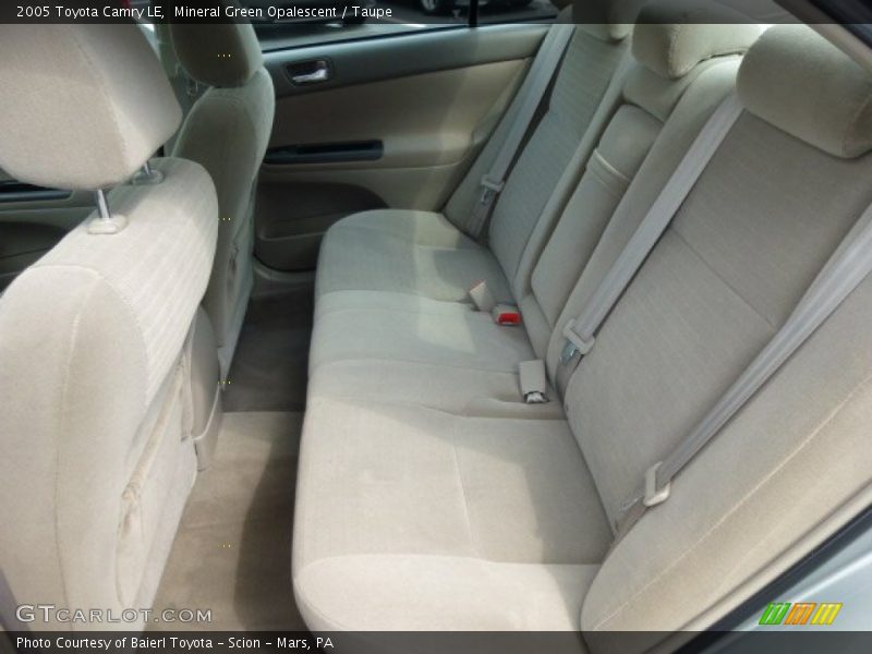 Mineral Green Opalescent / Taupe 2005 Toyota Camry LE