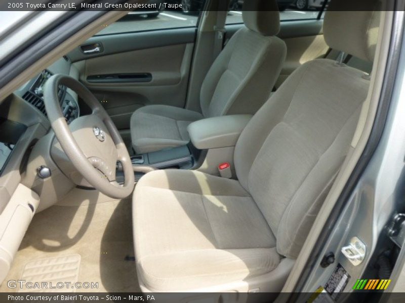 Mineral Green Opalescent / Taupe 2005 Toyota Camry LE