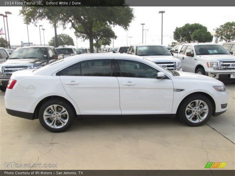 Oxford White / Dune 2014 Ford Taurus SEL