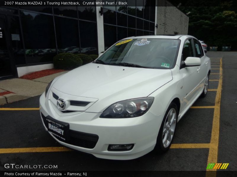Crystal White Pearl / Black 2007 Mazda MAZDA3 s Touring Hatchback