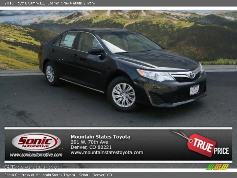 Cosmic Gray Metallic / Ivory 2013 Toyota Camry LE